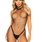 Industrial Net Racer Neck Backless Bodystocking - Its Cassidy Bybee