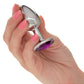 Jewel Amethyst Aluminum Anal Plug