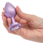 Jewel Amethyst Heart Anal Plug