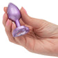 Jewel Amethyst Heart Anal Plug