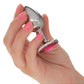 Jewel Rose Aluminum Anal Plug