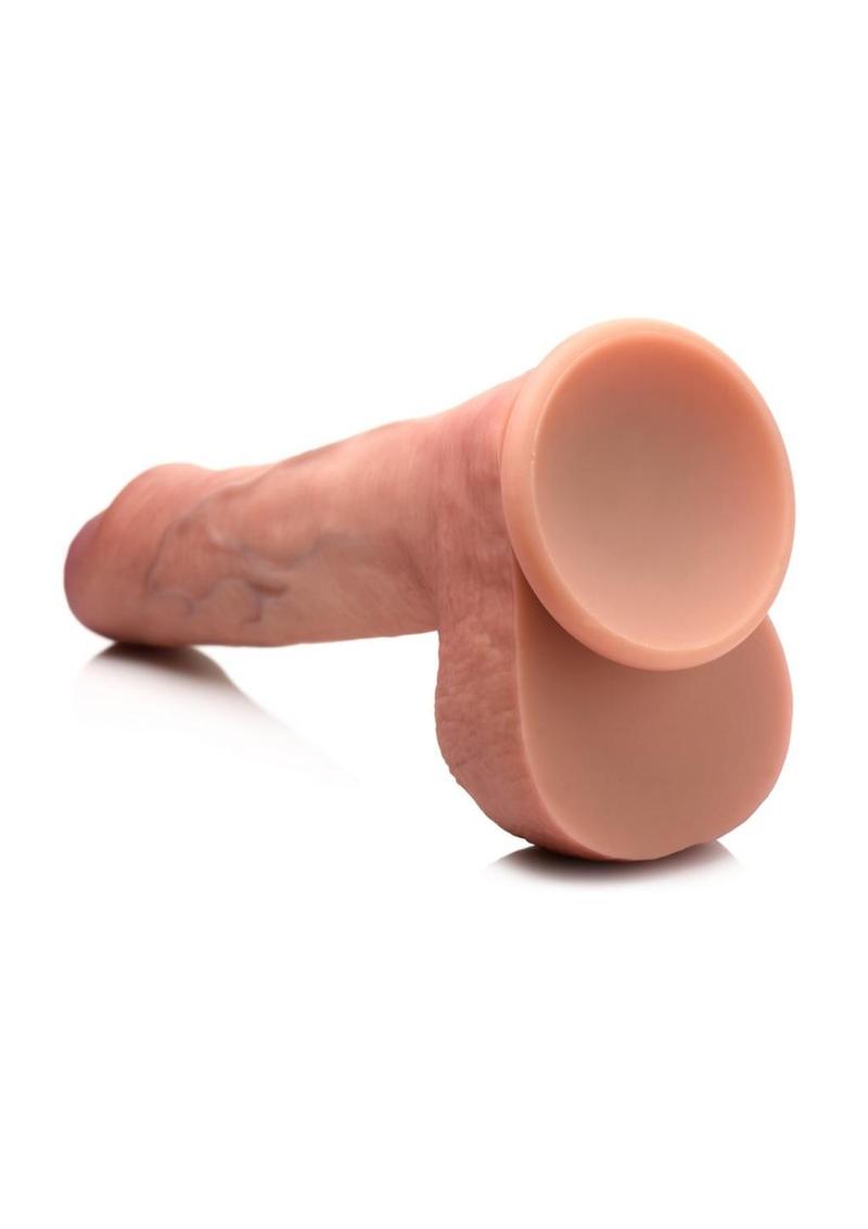 Realistic Dual-Density Uncut Silicone Dildo with Suction Cup