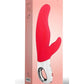 Lady Bi Silicone Vibrator with Clitoral Stimulator - India - Red