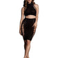 Le Desir Shade Kala Xxxvii Two Piece with Turtleneck, Crop Top and Skirt - Black - One Size