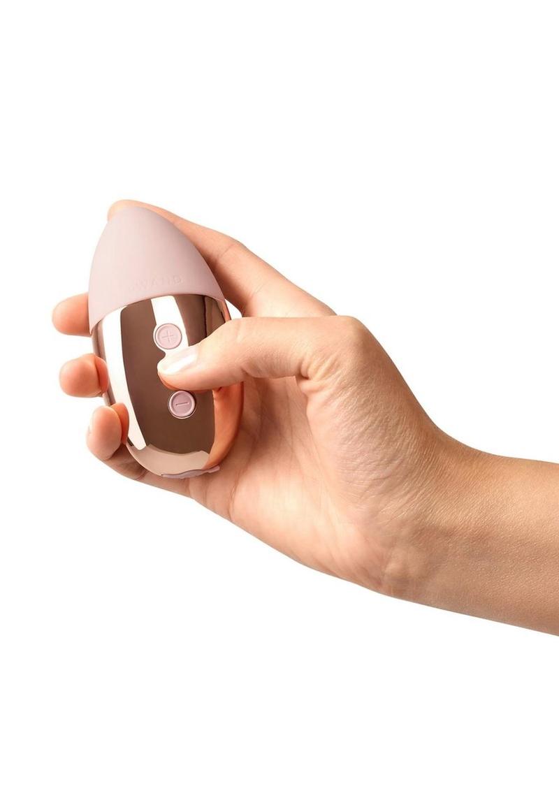 Le Wand Point Rechargeable Silicone Contoured Mini Vibrator - Rose Gold