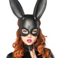 Leg Avenue Bondage Bunny Mask - Black - One Size