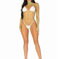 Fence Net Snap Crotch Long Sleeved Bodysuit