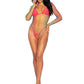 Fence Net Snap Crotch Long Sleeved Bodysuit