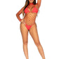 Fence Net Snap Crotch Long Sleeved Bodysuit