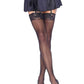 Leg Avenue Sheer Nylon Thigh High with Lace Top - Its Cassidy Bybee