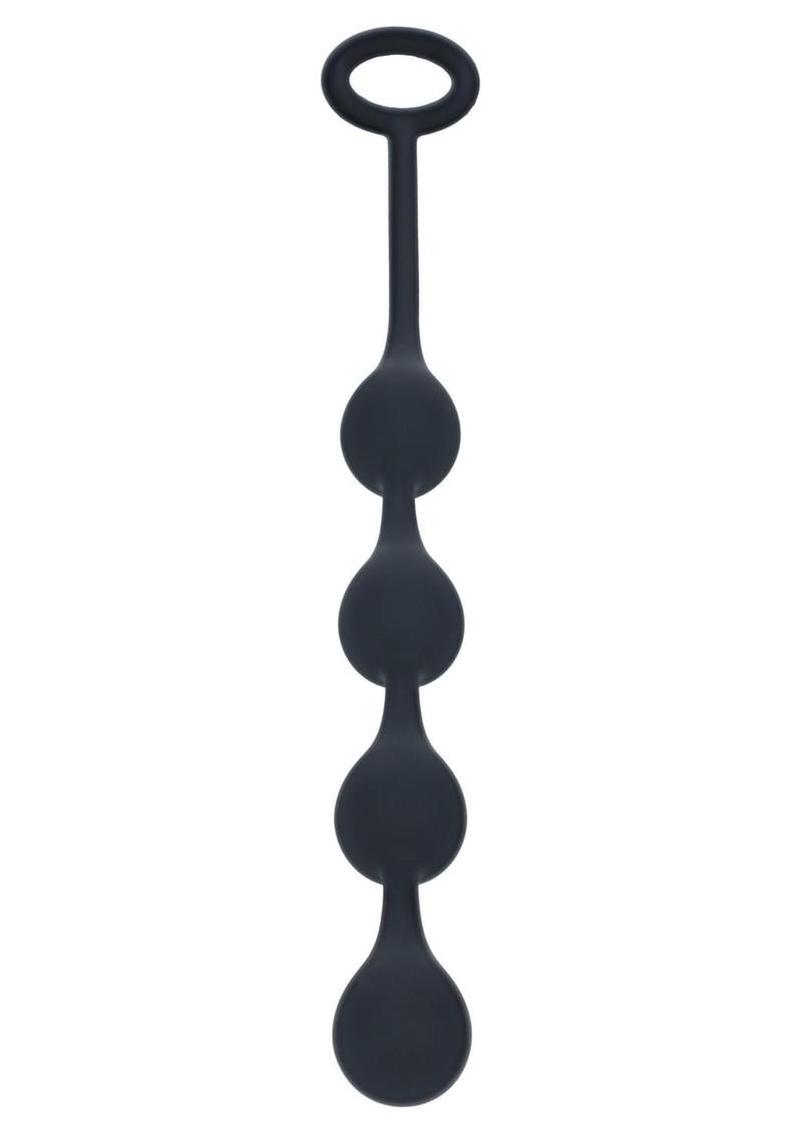 Levelz Waterdrop Silicone Anal Balls - Black - Small - 20mm