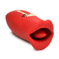 Lickgasm Kiss and Tell Mini Kissing Vibrating Rechargeable Silicone Clitoral Stimulator - Red