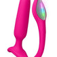 Lovense Lush Rechargeable App Compatible Silicone Vibrating Light Up Anal Plug - Pink