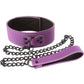 Lust Bondage Collar - Black/Purple