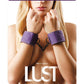 Lust Bondage Wrist Cuff - Black/Purple