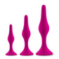 Luxe Beginner Plug Kit Silicone Butt Plugs 3 Sizes