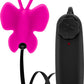 Luxe Butterfly Teaser Silicone Egg with Remote Control - Fuchsia/Pink