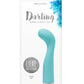 Luxe Collection Darling G-Spot Rechargeable Silicone Flexible Compact Vibrator - Green/Turquoise