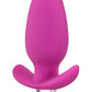 Luxe Little Thumper Silicone Vibrating Butt Plug - Pink