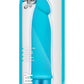 Luxe Purity Vibrating Silicone Dildo - Blue - 7.5in