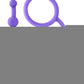 Luxe Silicone 10 Anal Beads - Purple