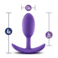 Luxe Wearable Vibra Slim Plug Silicone Butt Plug