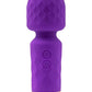 M'lady Rechargeable Silicone Mini Vibrating Wand - Purple
