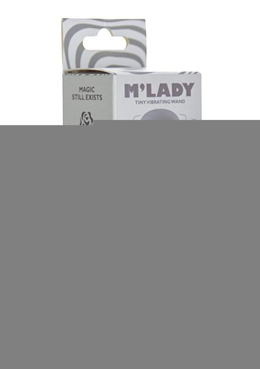 M'lady Rechargeable Silicone Tiny Vibrating Wand - Grey