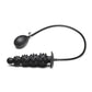 Master Series Ass Puffer Nubbed Inflatable Silicone Anal Plug - Black