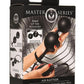 Master Series Ass Rattler Weighted Inflatable Silicone Anal Plug - Black
