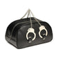 Master Series Cuffed and Loaded Travel Bag with Handcuff Handles - Black/Metal/Silver