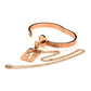 Ms Cuffed Locking Bracelet Necklace