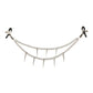Master Series Daggers Double Chain Nipple Clamps - Silver