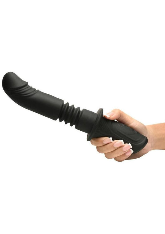 Master Series Power Thrust Rechargeable Thrusting Silicone Vibrator