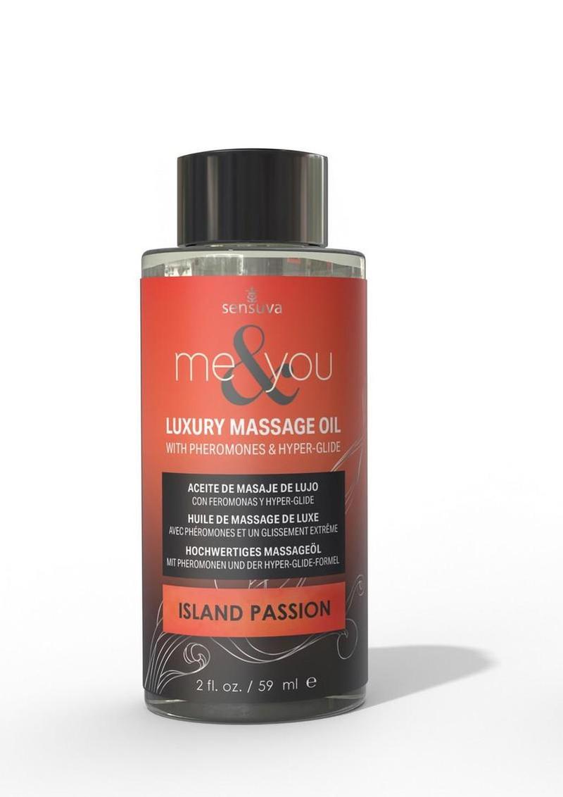 Me and You Pheromone Infused Luxury Massage Oil Island Passion - 2oz