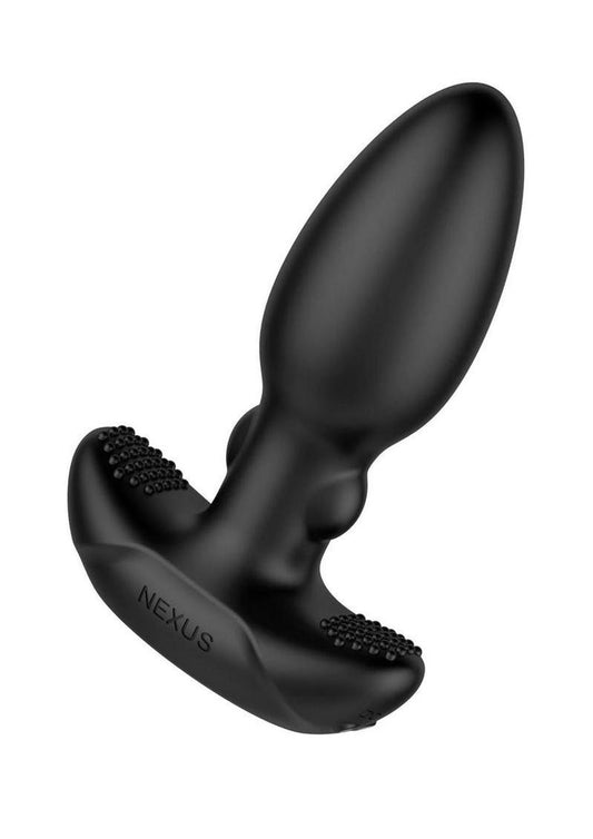 Beat Thumping Rechargeable Silicone Butt Plug with Remote Control