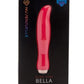 Nu Sensuelle Bella Velvet Touch with Turbo Rechargeable Silicone Vibrator - Hot Pink/Pink