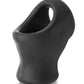 Oxballs Atomic Jock Unit-X Cock Ring and Ball Stretcher Night Edition - Black