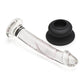 Pleasure Crystals Glass Dildo – Clear Borosilicate Wand with Silicone Suction Base