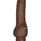 Power Stud Cliterrific Vibrating Dildo - Chocolate