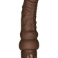 Power Stud Curvy Vibrating Dildo - Chocolate