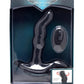 Prostatic Play Curved Rotating Silicone Prostate Plug with Remote - Black