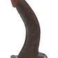 Real Skin All American Afro American Whoppers Dildo with Balls - Chocolate - 8in