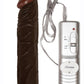 All American Whoppers Vibrating Dildo - Chocolate - 8in