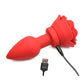 Rechargeable Silicone Vibrating Rose Anal Plug with Remote Control - Its Cassidy Bybee