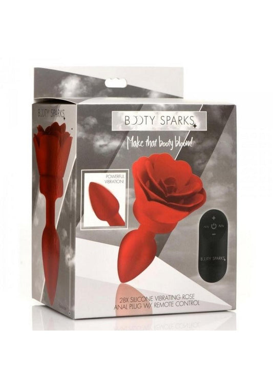 Rechargeable Silicone Vibrating Rose Anal Plug with Remote Control - Its Cassidy Bybee