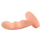 Ren Silicone Curved Dildo with Suction Cup - Orange - 6in