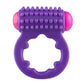 Rock Candy Sugar Buzz Vibrating Cock Ring - Purple
