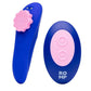 Romp Party Rechargeable Silicone Clitoral Vibrator with Remote - Blue/Pink