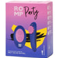 Romp Party Rechargeable Silicone Clitoral Vibrator with Remote - Blue/Pink
